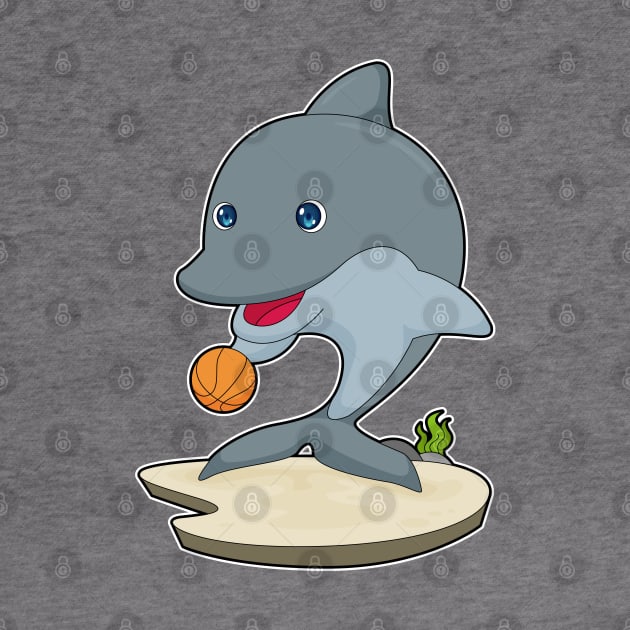 Dolphin Basketball player Basketball by Markus Schnabel